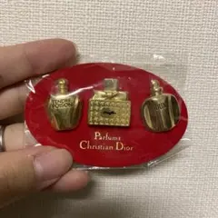 Christian Dior 香水ボトル ピンバッジ3個セット ヴィンテージ