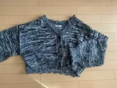 INGNI ブラック・ホワイトニット カーディガン　長袖