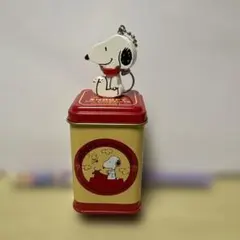 スヌーピーの空き缶とストラップ磁石付き