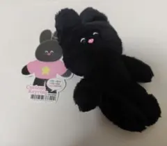 韓国　My Bestie　ARTBOX　カスタムキーリング　うさぎ　黒色のサムネイル