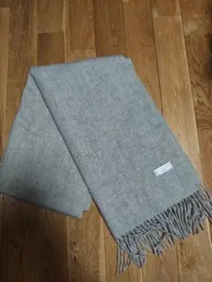 Chloé グレー マフラー フリンジ付き