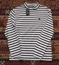 新品未使用タグ付 ブラックレーベルクレストブリッジ　ボーダーカットソー　白×黒