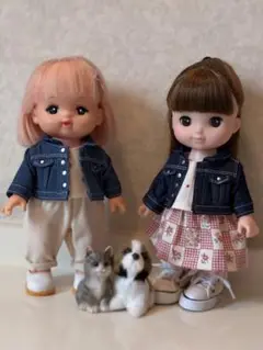 デニムジャケット（ブルー）　メルちゃん　あおくん