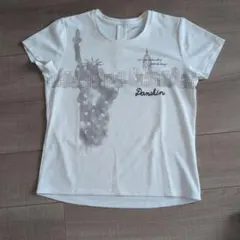 DANSKIN ニューヨークプリント Tシャツ ホワイト
