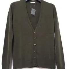 新品 GU ニットカーディガン モスグリーン