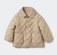 新品未開封　ユニクロ　キルトパデッドジャケット 100 ベージュ