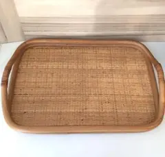 木製トレイ 自然素材 昭和レトロ