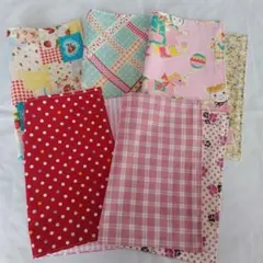 【25×35サイズ】小さめランチョンマット5枚セット　No.7　ハンドメイド