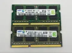 ノートPC用メモリ 4GB×2 (合計8GB) PC3-12800S
