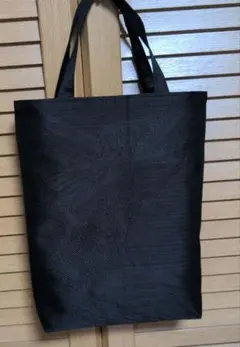 和柄 トートバッグ エコバッグ ブラック