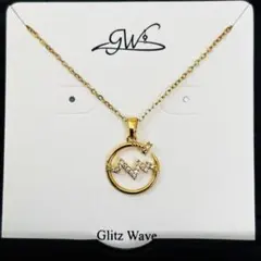 LuLuDiy Glitz Wave 波形 ネックレス ゴールド