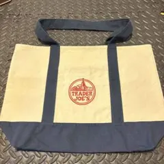 TRADER JOE'S エコバッグ ホワイト/ネイビーのサムネイル