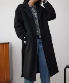 AZUL(アズール) ウォッシャブルシングルチェスターロングコート