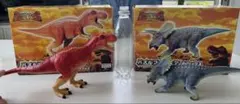 古代王者恐竜キング パズルフィギュアDX ティラノサウルス　トリケラトプス