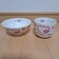 サンリオ　マロンクリーム　茶碗+湯呑み 2点セット レトロのサムネイル