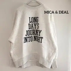 美品 MICA & DEAL マイカアンドディール 裏起毛 スウェット フリー