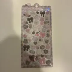 ふわふわドロップシール　ボンボン　フワフワ　しろくろ　クーリア　オリジナル