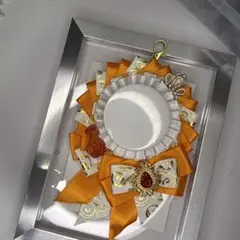 【痛ロゼット】 ロゼット オレンジ ゴールド 金 ホワイト 白