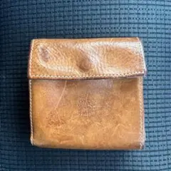 ILBISONTE ブラウンレザー 二つ折り財布