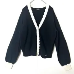 katespade ケイトスペード 長袖カーディガン ニット スカラップSサイズ