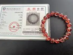 鑑別書付き！高品質⭐︎10mm レッドオーロラクォーツ
