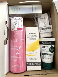 【新品未使用】薬用ハンドクリーム＆へパトリート薬用保湿化粧水ほか5点セットのサムネイル