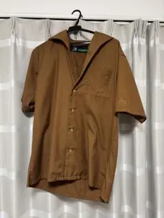 ブラウン 半袖シャツ フリーサイズ
