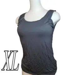 ◆新品未使用◆ブラカップ付タンクトップ グレー XL アンダーウェア ブラトップ