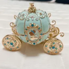 【美品】ディズニー シンデレラ ジュエリーケース かぼちゃの馬車 宝石箱
