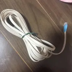 フラットLANケーブル ホワイトのサムネイル