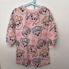 H&M キッズ　パウパトロール　ピンク　ワンピース　110