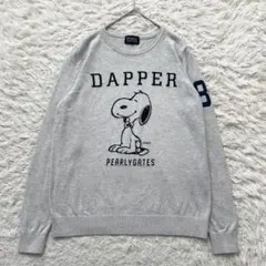 PEARLY GATES DAPPER スヌーピー　長袖　ニット　セーター