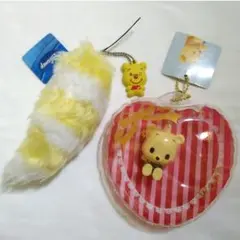 【２点】 くまのプーさん バルーンキーホルダー　ファーストラップ　Disney