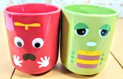 [ペア湯呑茶碗]ポンキッキーズ　ガチャピン+ムック