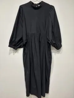 MOUSSY ブラック ロングワンピース