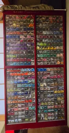 【コスモ刺繍糸 収納棚】刺繍糸用　什器　コスモ刺繍糸棚　昭和レトロ Cosmo刺繍糸3000束+収納 什器 収納棚 店舗用什器 パーツ収納