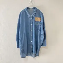 LEE × メルシーボークー　オーバーサイズ　デニムシャツ