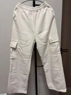 韓国ブランドホワイトカーゴパンツ XS-L
