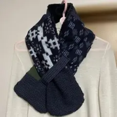 絣のマフラー　　ハンドメイド