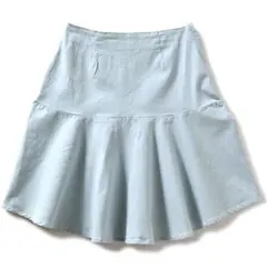 イディット デニムフレアスカート ライトブルー 61