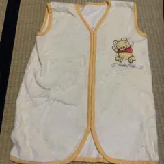 ベビープーさん刺繍フリースノースリーブジャケット