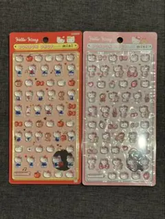 【正規品】ハローキティ　ボンボンドロップシール　ミニ　赤　ピンク