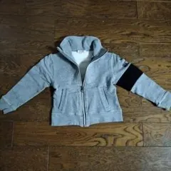 グレー ジップアップジャケット サイズ110　トレーナー生地