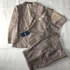 新品 タグ付き キッズスーツ ベージュ系 三点セット