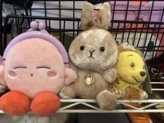 星のカービィ うさぎ ぬいぐるみ マスコット まとめ売り　3点セット