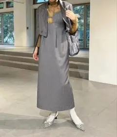 Lily Brown リリーブラウン ビスチェディテールキャミワンピース
