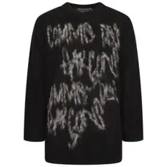 新品 コムデギャルソンオムプリュス PLUS ロゴ ニット セーター 山口一郎