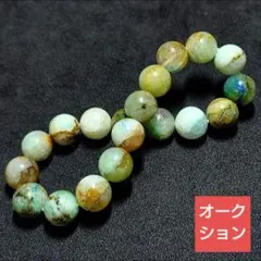 【オークション出品】カッパーミネラルinクォーツ 10.5ミリ珠ブレス(SA)