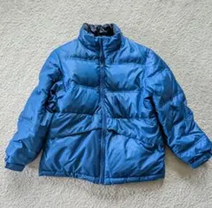 ユニクロ　キッズ　130 ダウンジャケット　青