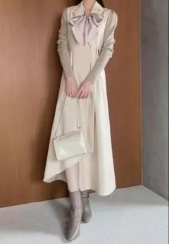 SNIDEL ノースリテーラードロングワンピース
